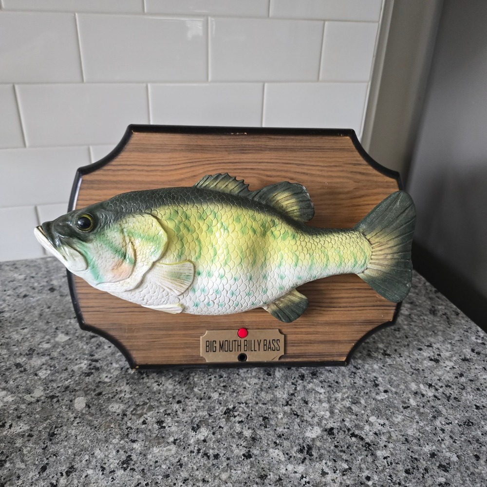 Big Mouth Billy Bass Singing Fish Vintage 1999 Tested Works Gemmy 1999 Made USA